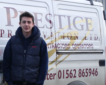 Josh Prestige Preservation Kidderminster trainee 2014